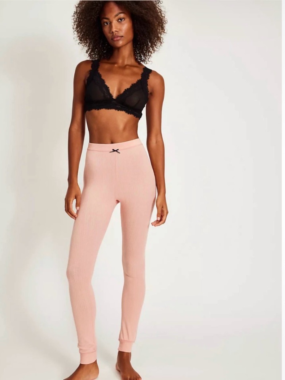 NEW Free People Intimately Something Cute Pink Leggings XS